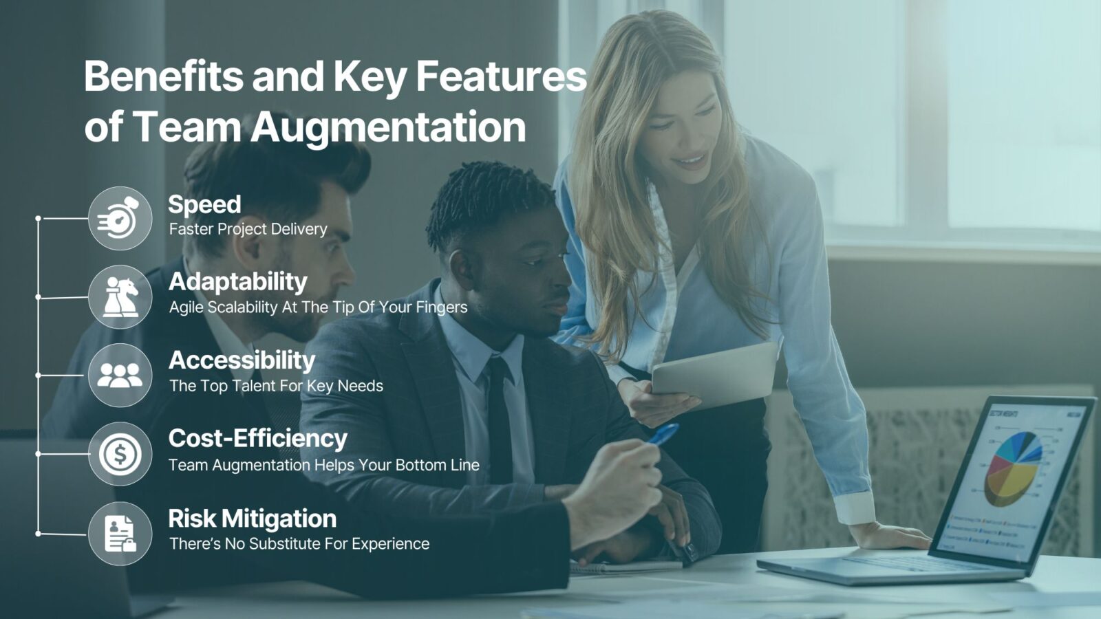 Discover the benefits of team augmentation: expand capabilities, accelerate projects, and save resources with Belatrix's expert talent.